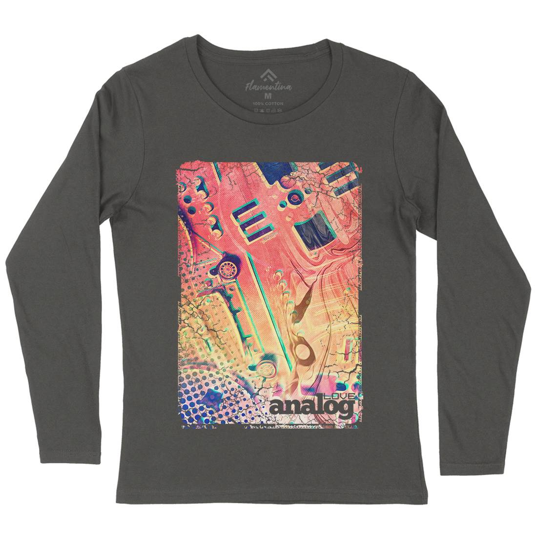 Love Analog Womens Long Sleeve T-Shirt Music A868