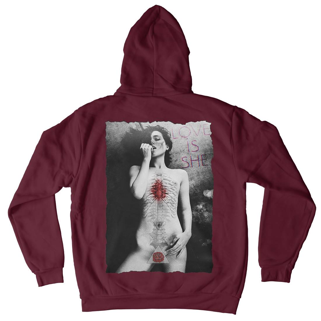 Love Is She Mens Hoodie With Pocket Art A870