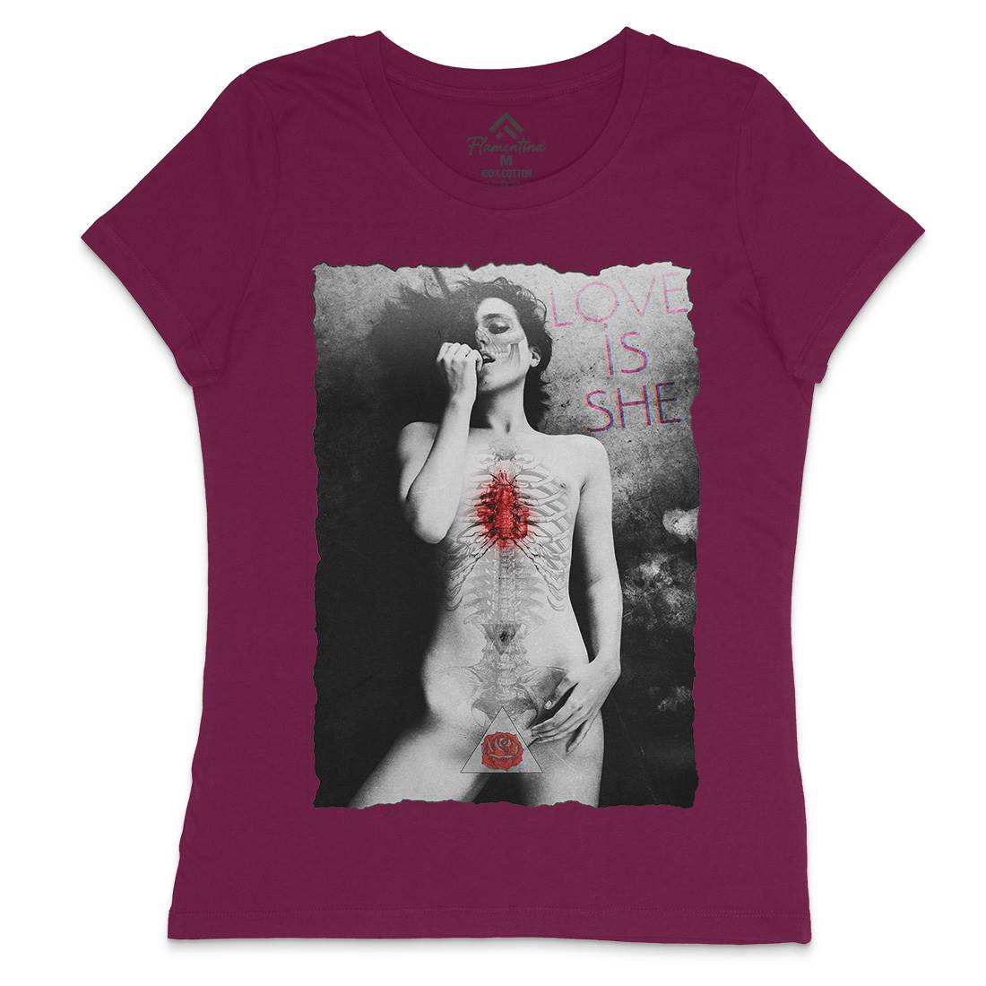 Love Is She Womens Crew Neck T-Shirt Art A870