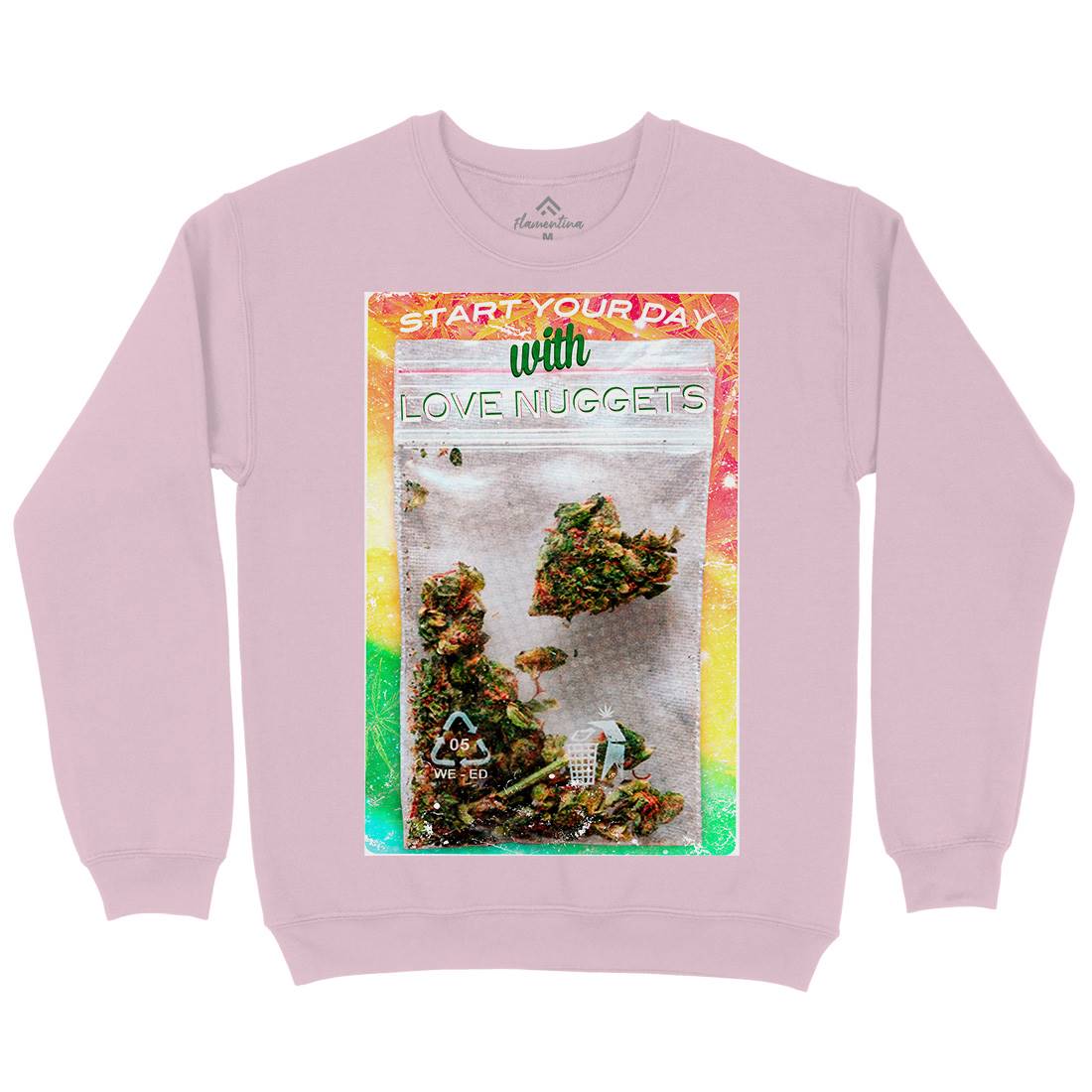 Love Nuggets Kids Crew Neck Sweatshirt Drugs A871