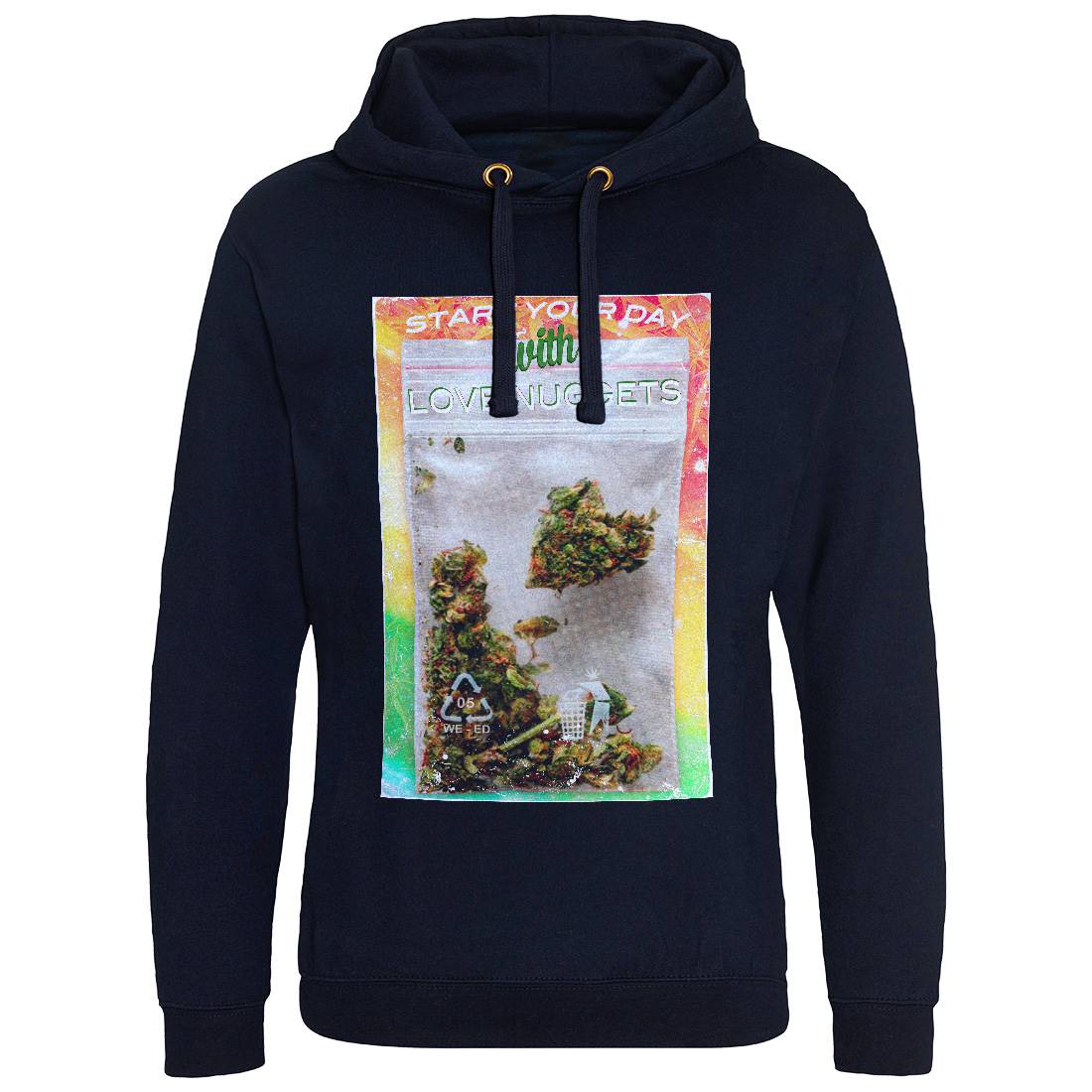 Love Nuggets Mens Hoodie Without Pocket Drugs A871