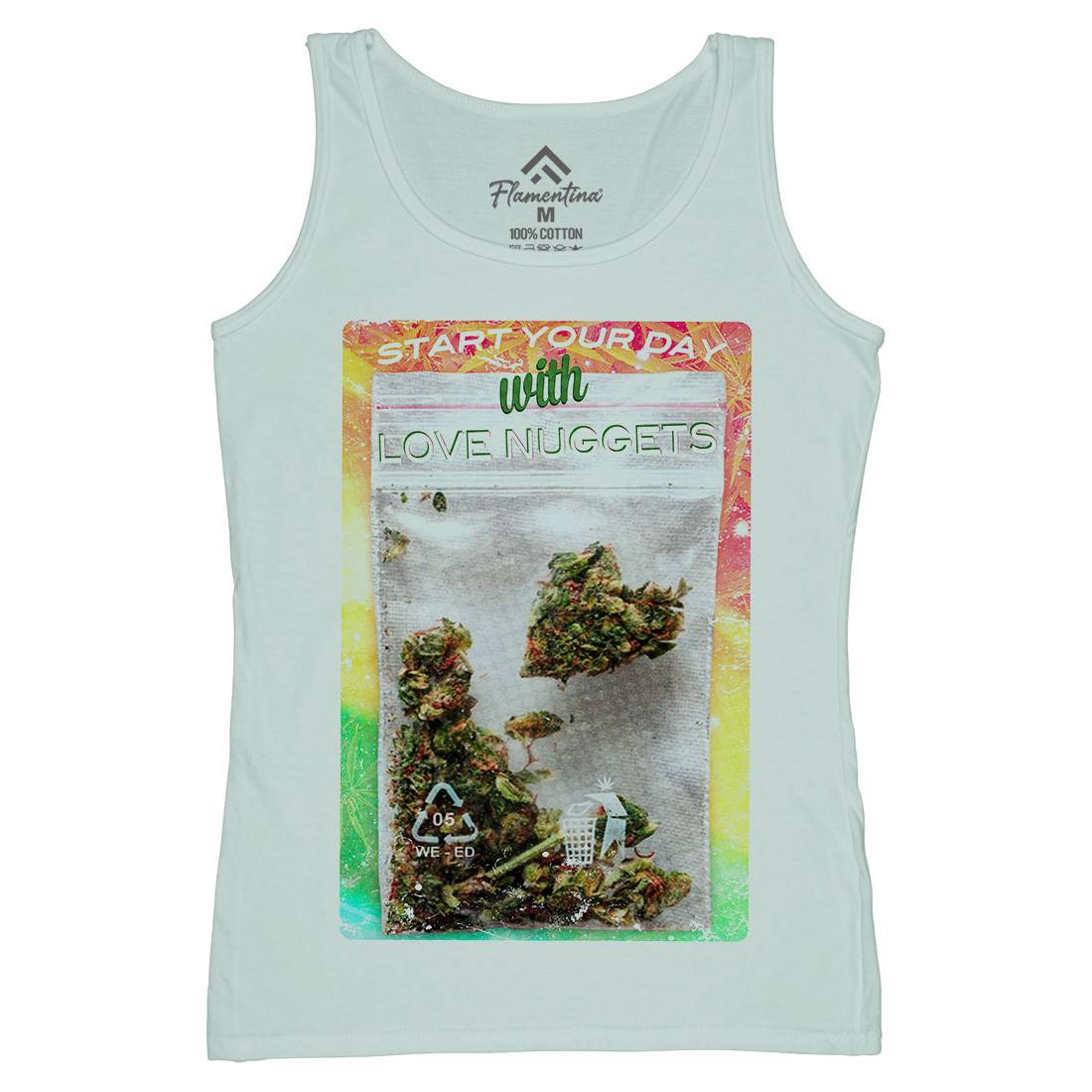 Love Nuggets Womens Organic Tank Top Vest Drugs A871