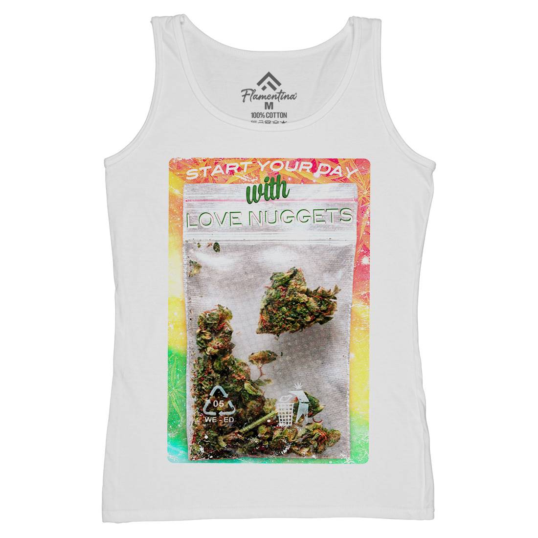 Love Nuggets Womens Organic Tank Top Vest Drugs A871