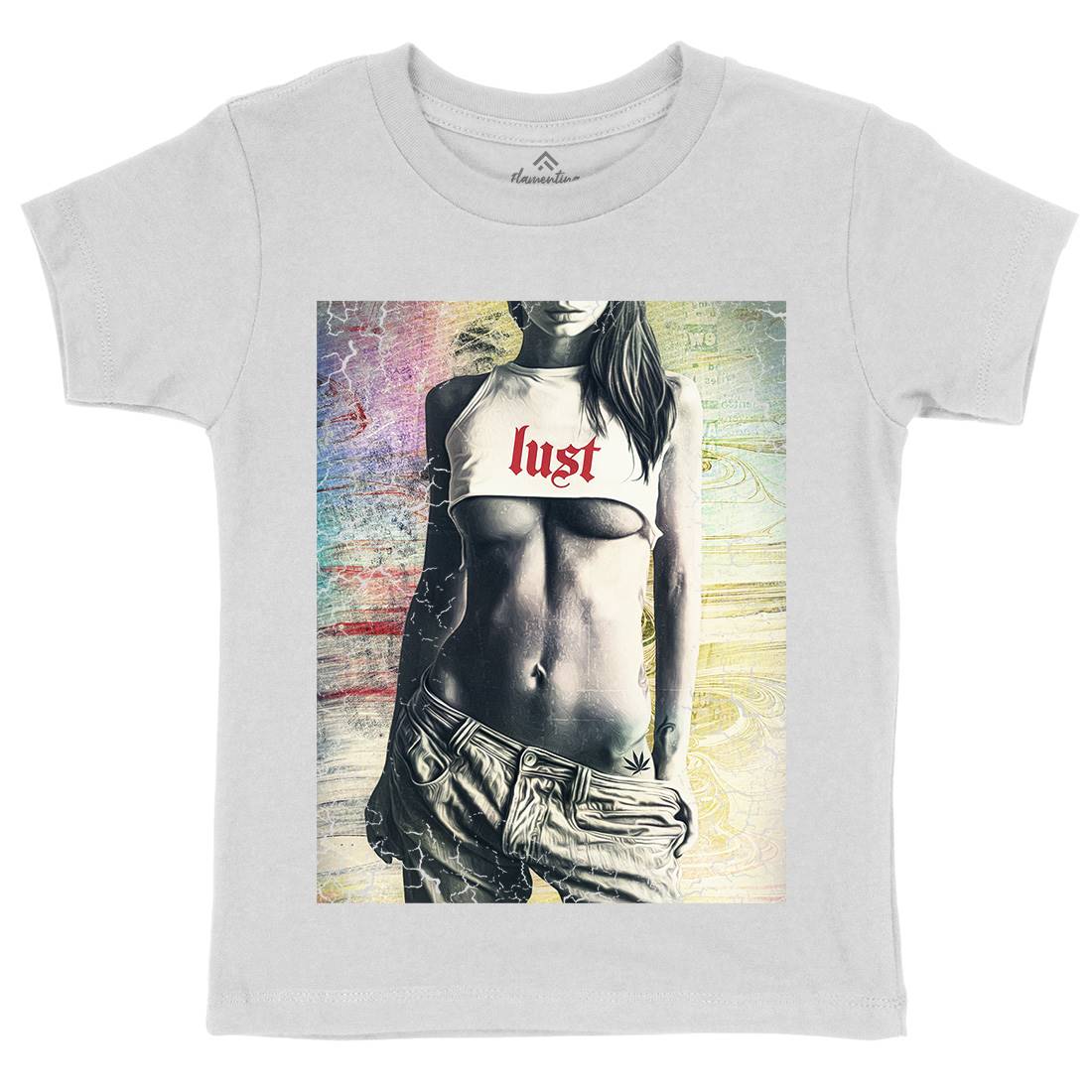 Lust Kids Organic Crew Neck T-Shirt Art A872