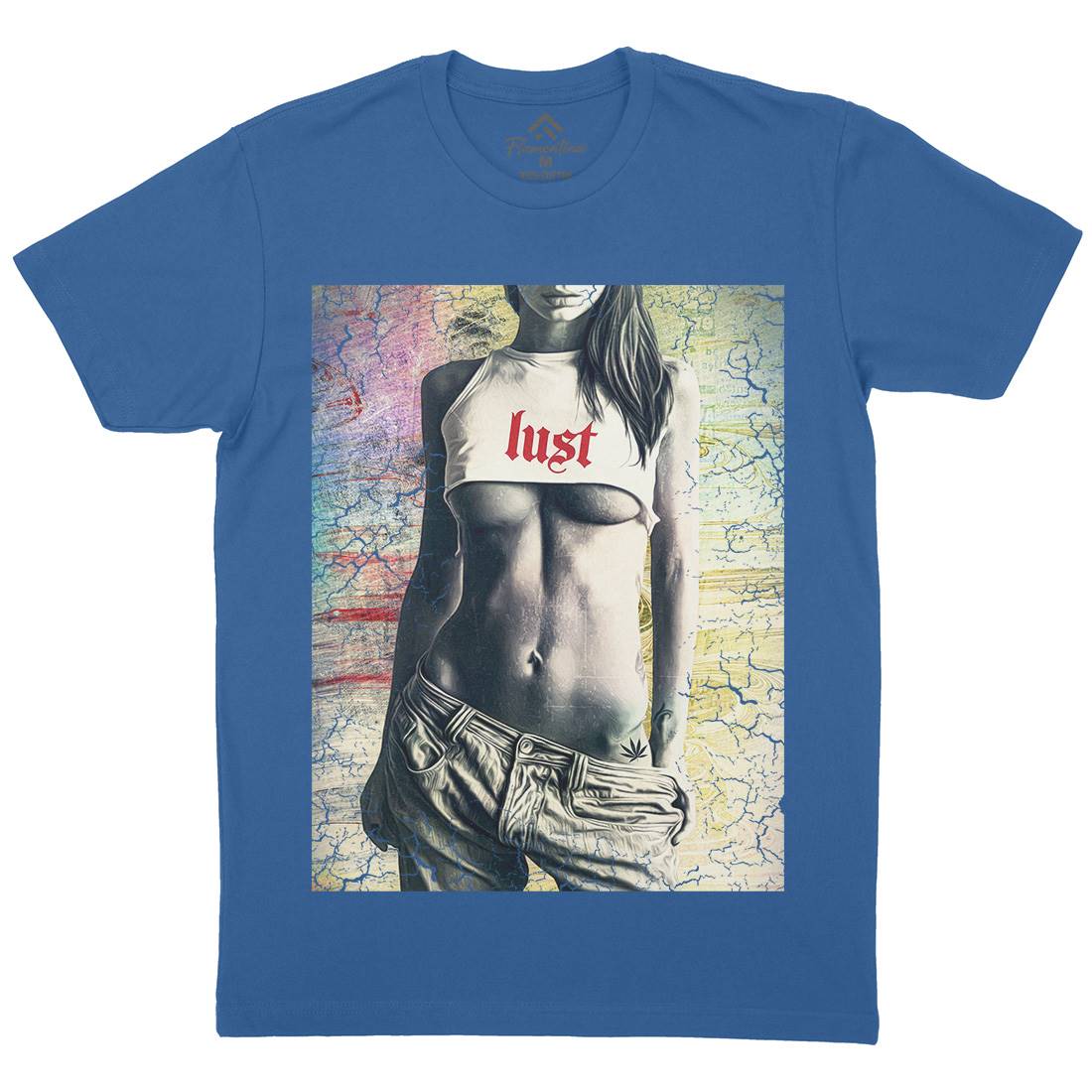 Lust Mens Organic Crew Neck T-Shirt Art A872
