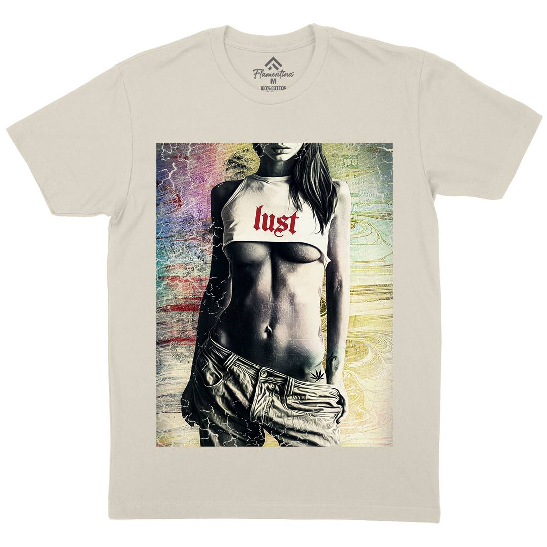 Lust Mens Organic Crew Neck T-Shirt Art A872