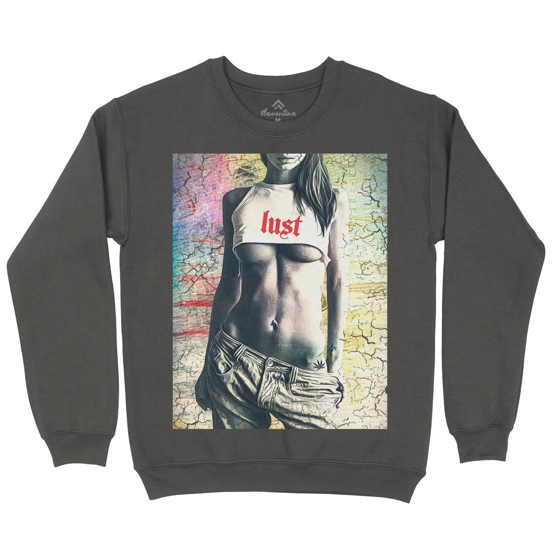 Lust Mens Crew Neck Sweatshirt Art A872