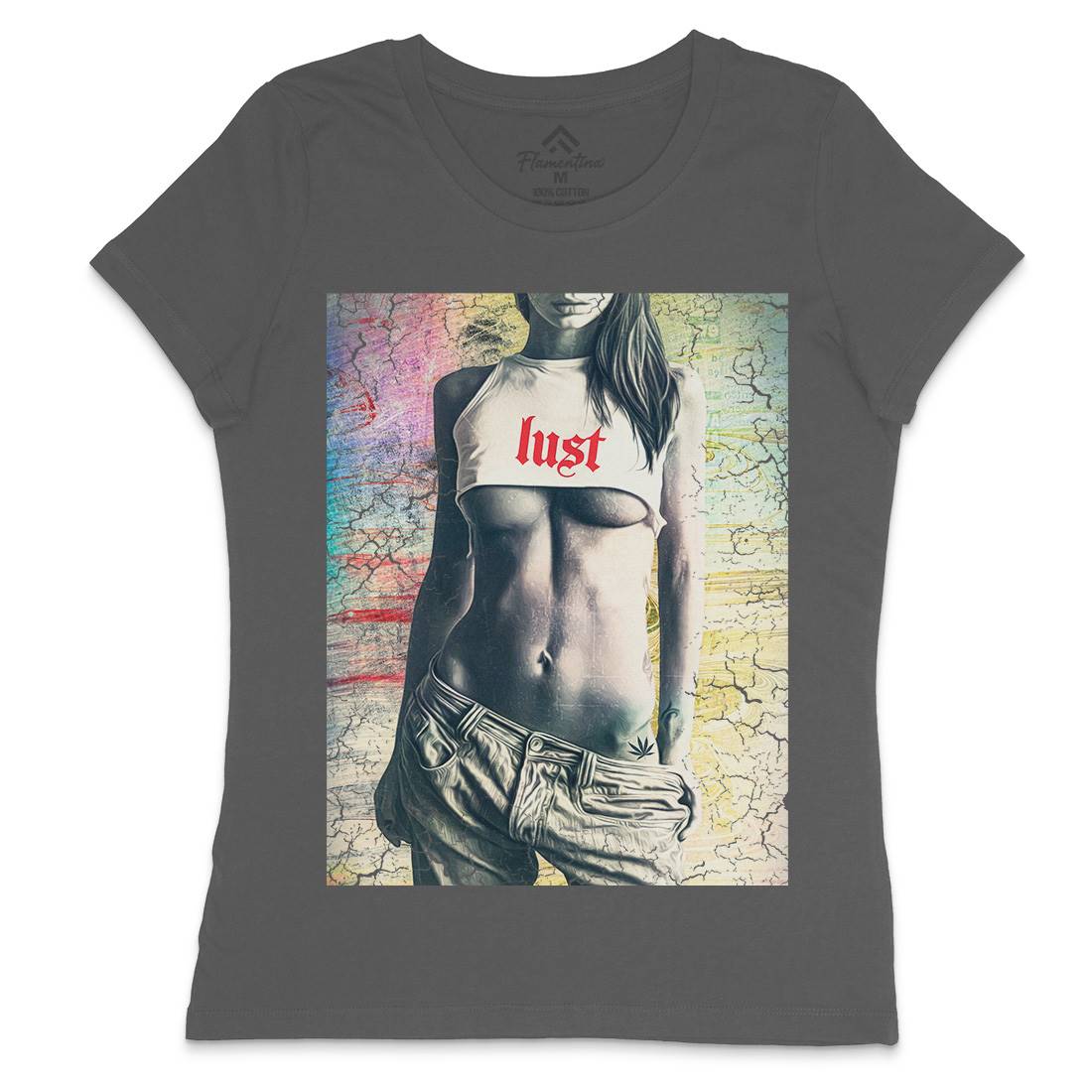 Lust Womens Crew Neck T-Shirt Art A872