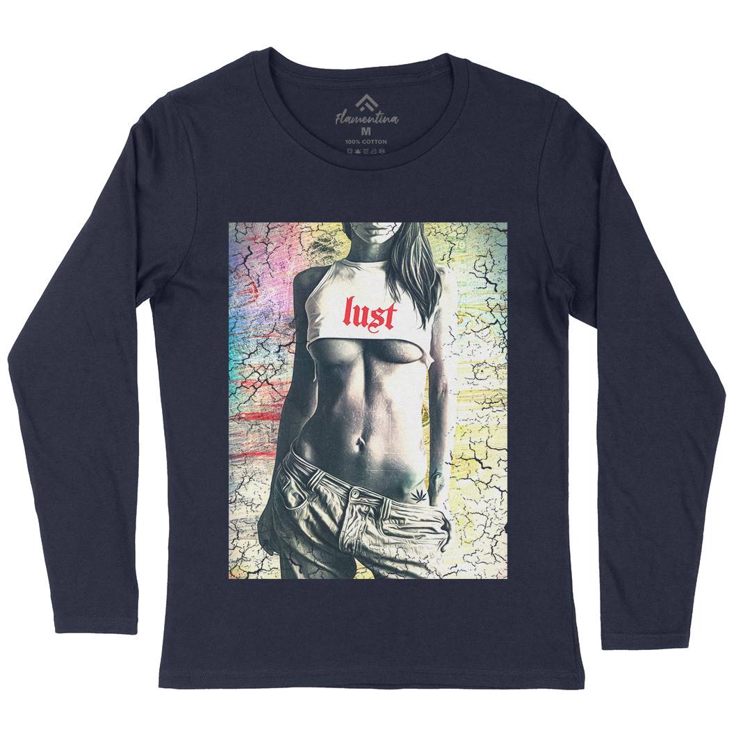 Lust Womens Long Sleeve T-Shirt Art A872