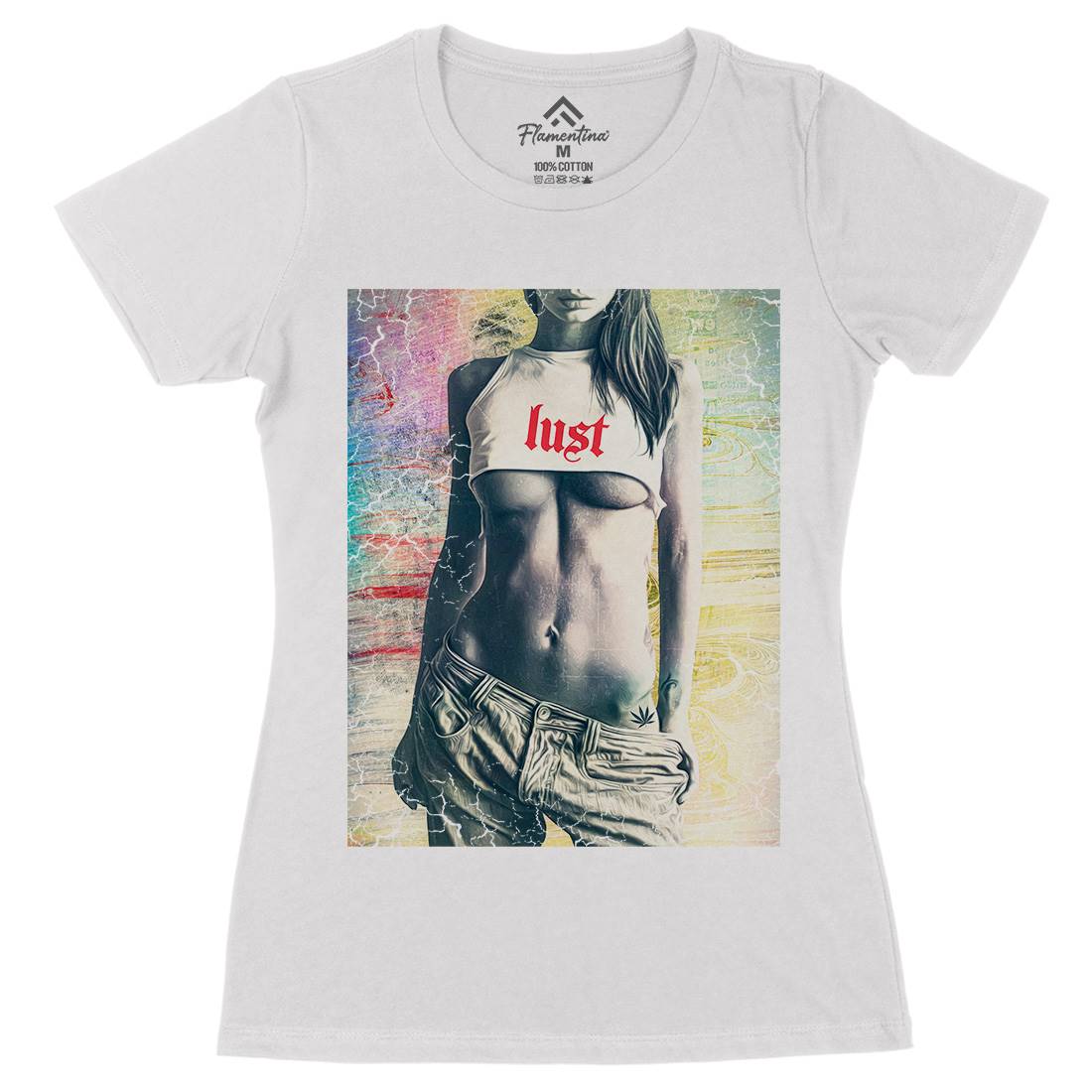 Lust Womens Organic Crew Neck T-Shirt Art A872