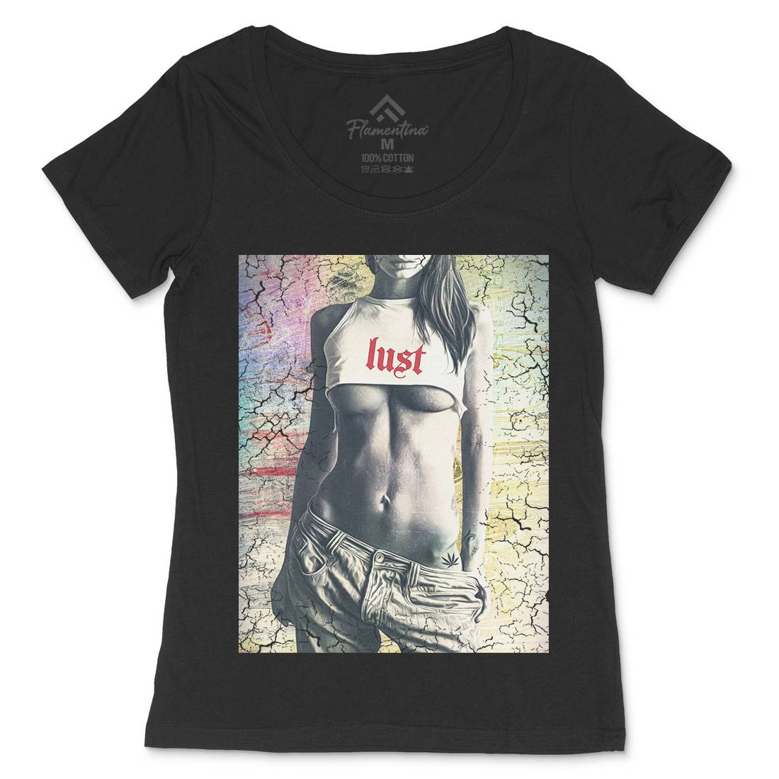 Lust Womens Scoop Neck T-Shirt Art A872