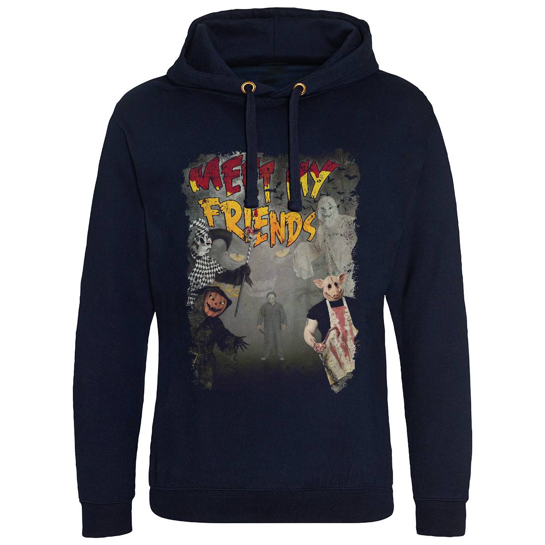 Meet My Friends Mens Hoodie Without Pocket Horror A875