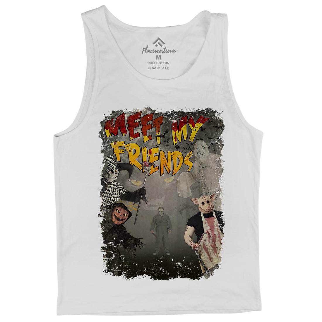 Meet My Friends Mens Tank Top Vest Horror A875