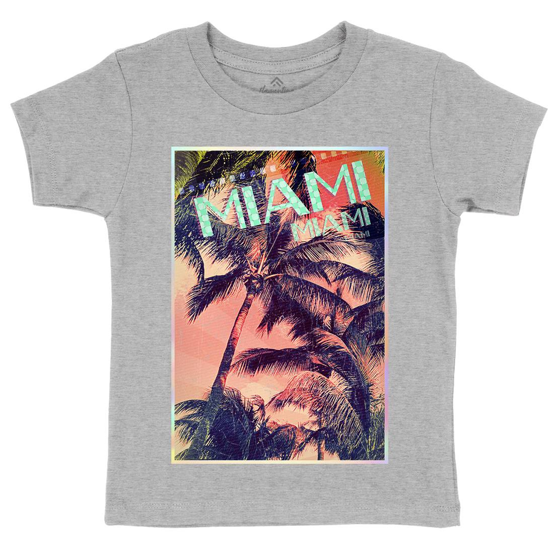 Miami Kids Crew Neck T-Shirt Art A877