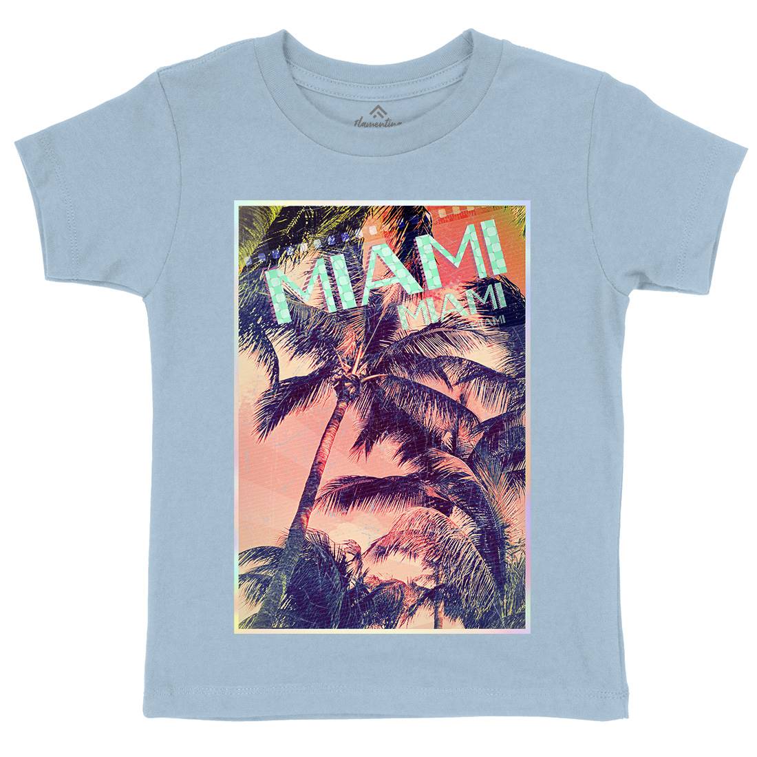 Miami Kids Organic Crew Neck T-Shirt Art A877