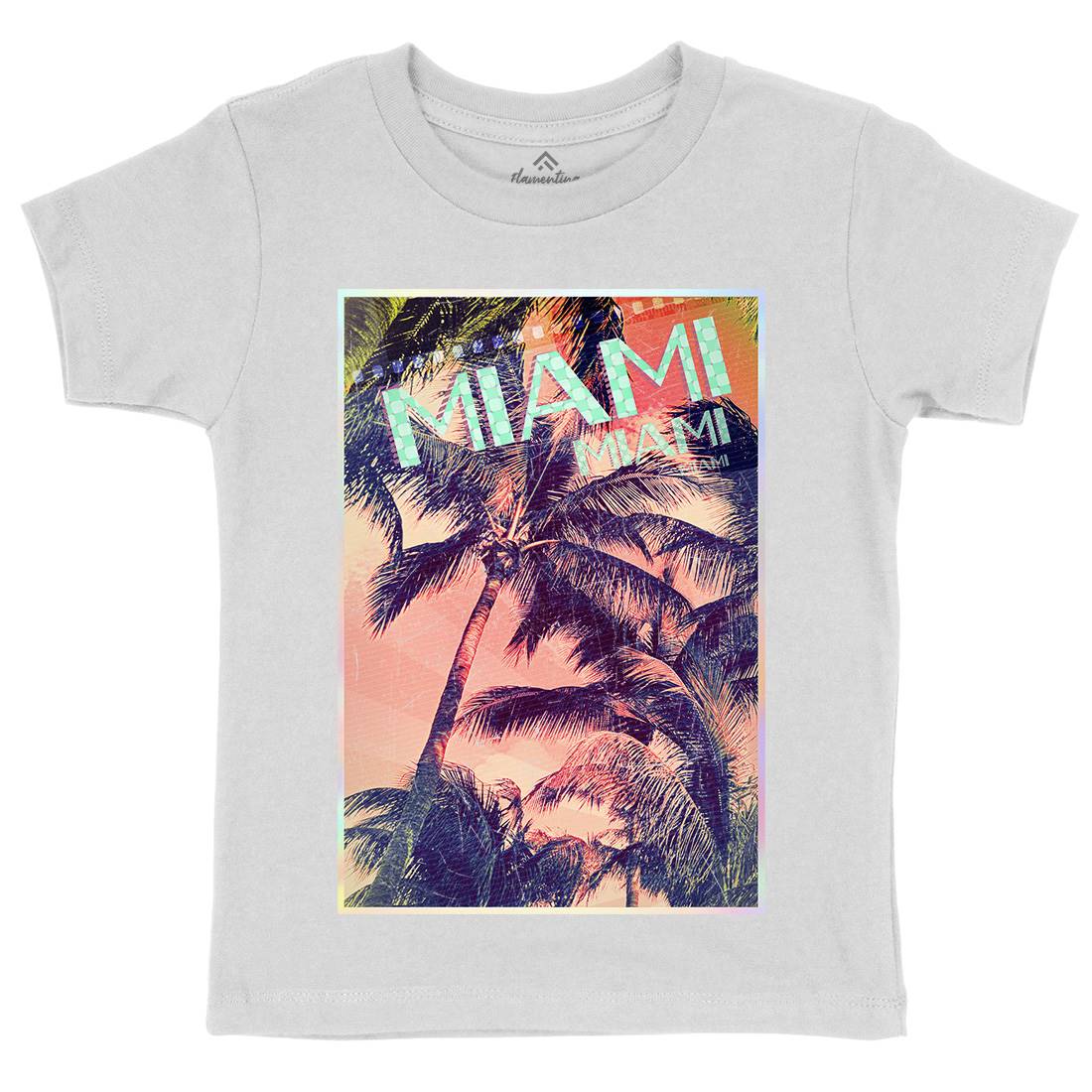 Miami Kids Crew Neck T-Shirt Art A877