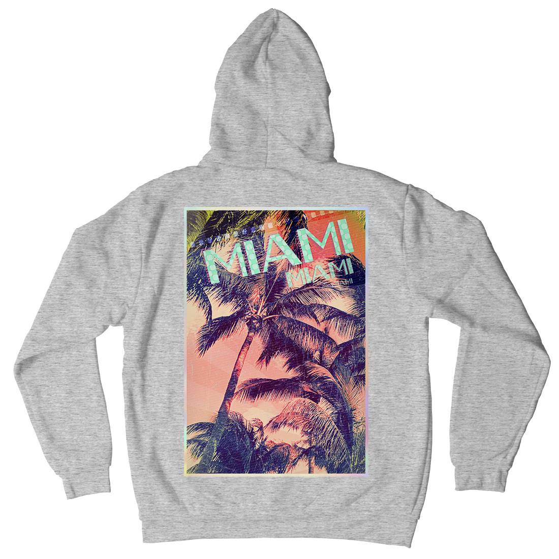 Miami Mens Hoodie With Pocket Art A877