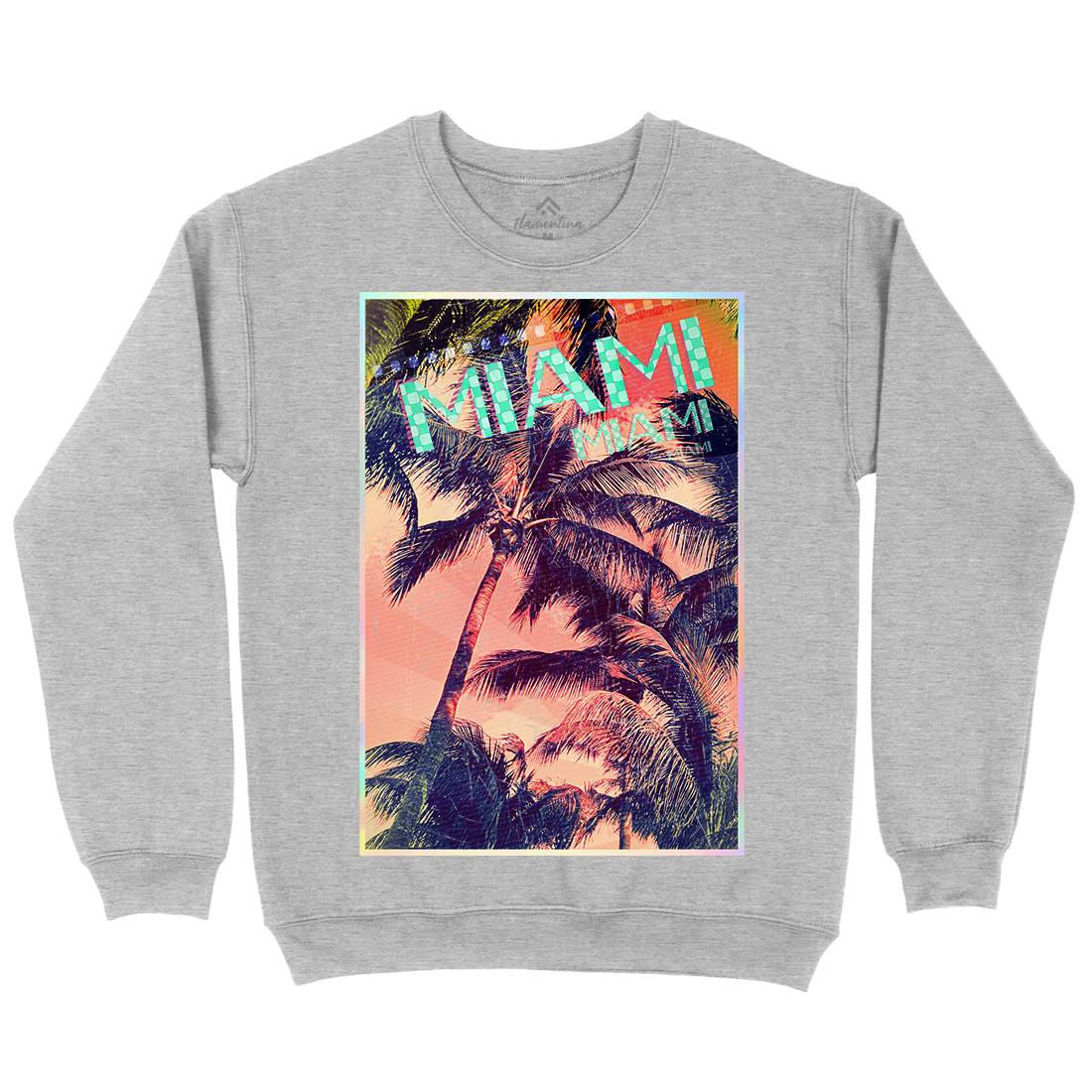 Miami Mens Crew Neck Sweatshirt Art A877