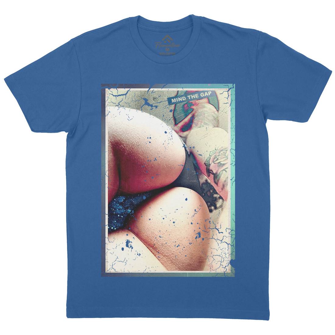 Mind The Gap Mens Organic Crew Neck T-Shirt Art A878