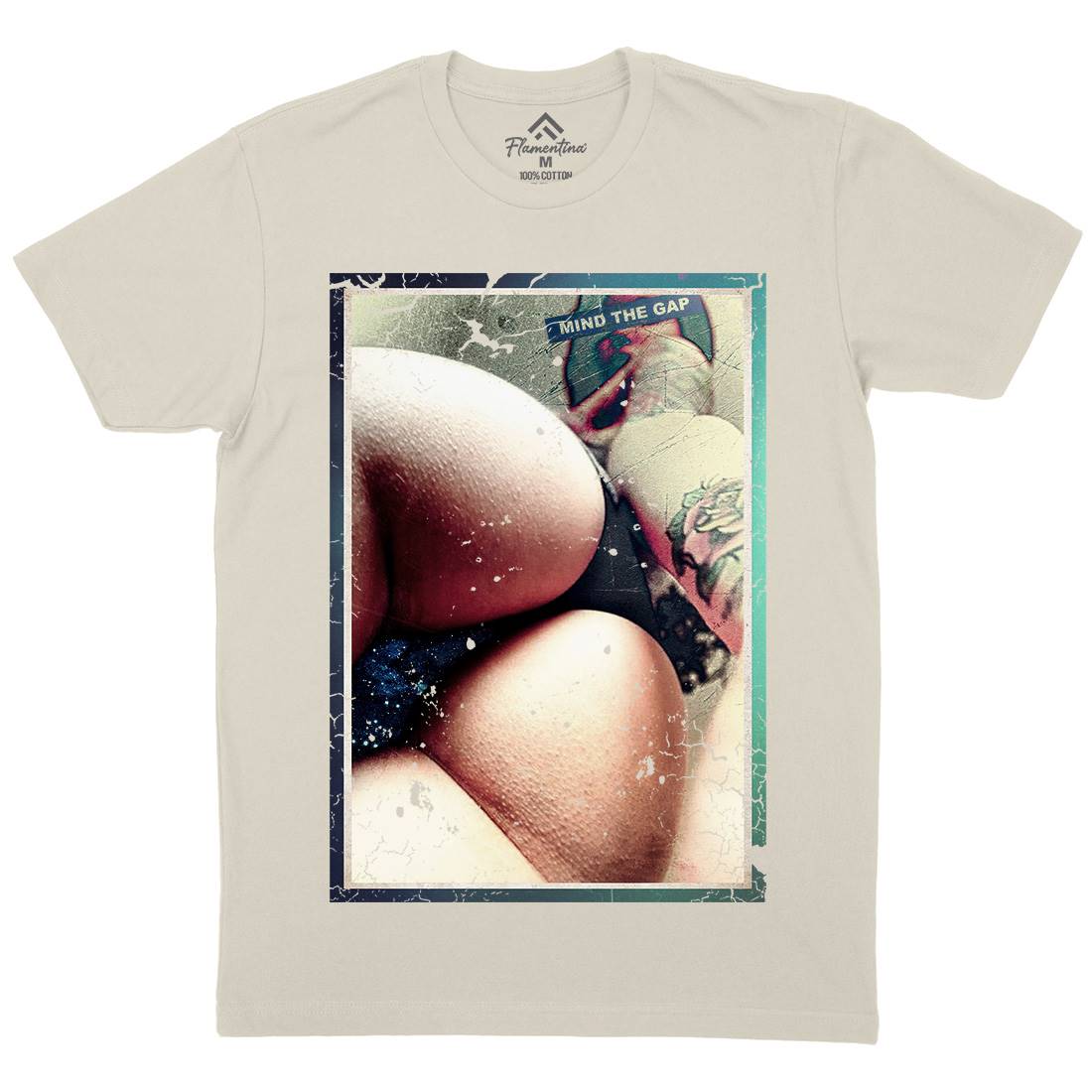 Mind The Gap Mens Organic Crew Neck T-Shirt Art A878