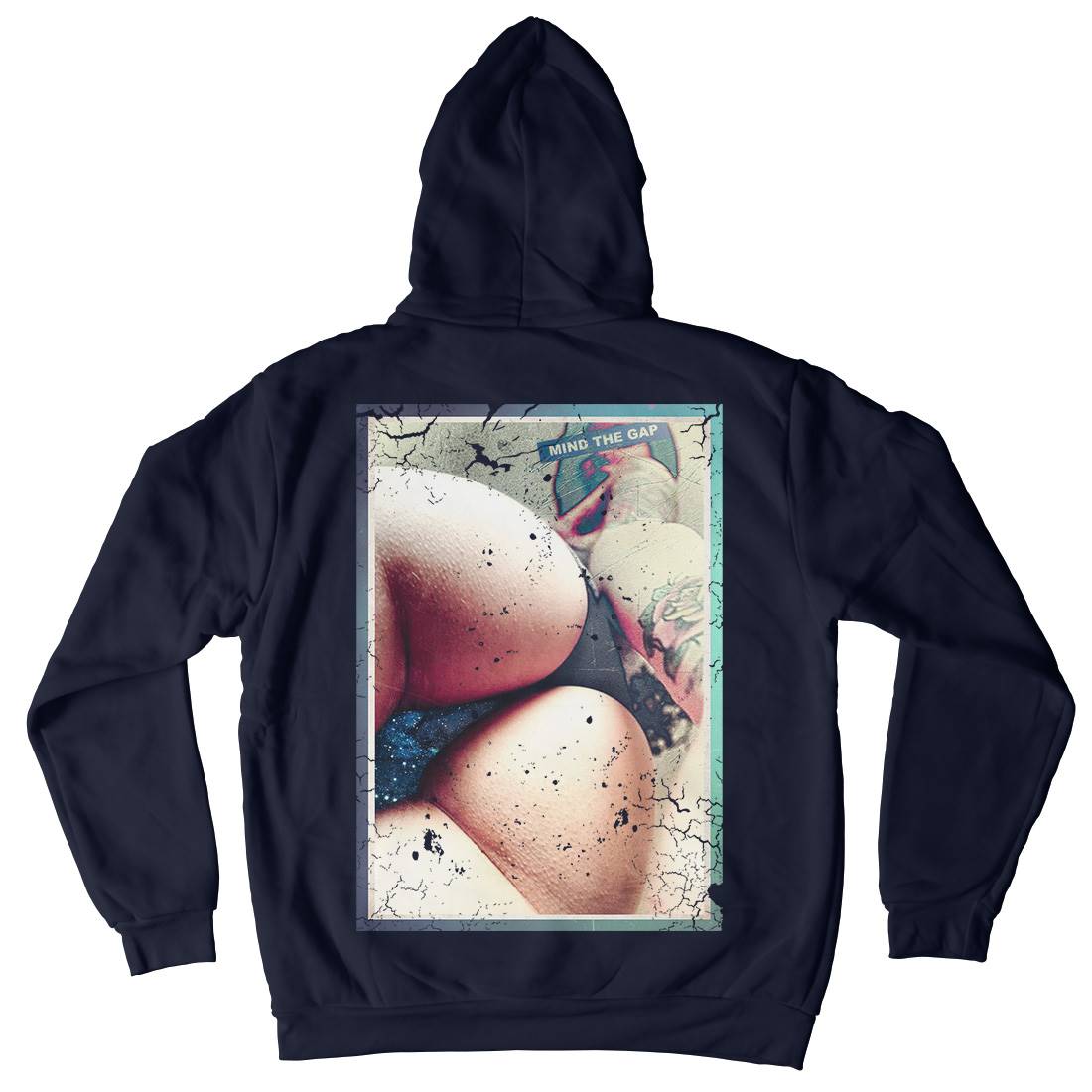 Mind The Gap Mens Hoodie With Pocket Art A878