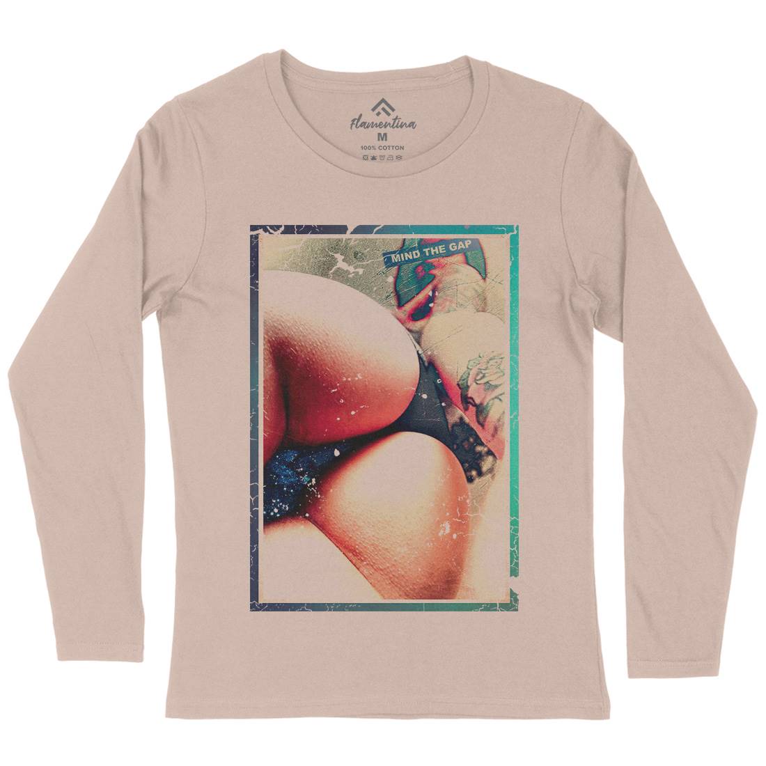 Mind The Gap Womens Long Sleeve T-Shirt Art A878