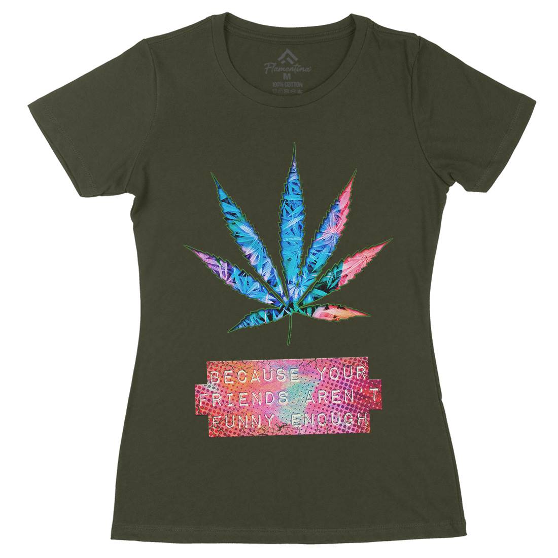 Mj Fact Womens Organic Crew Neck T-Shirt Drugs A879