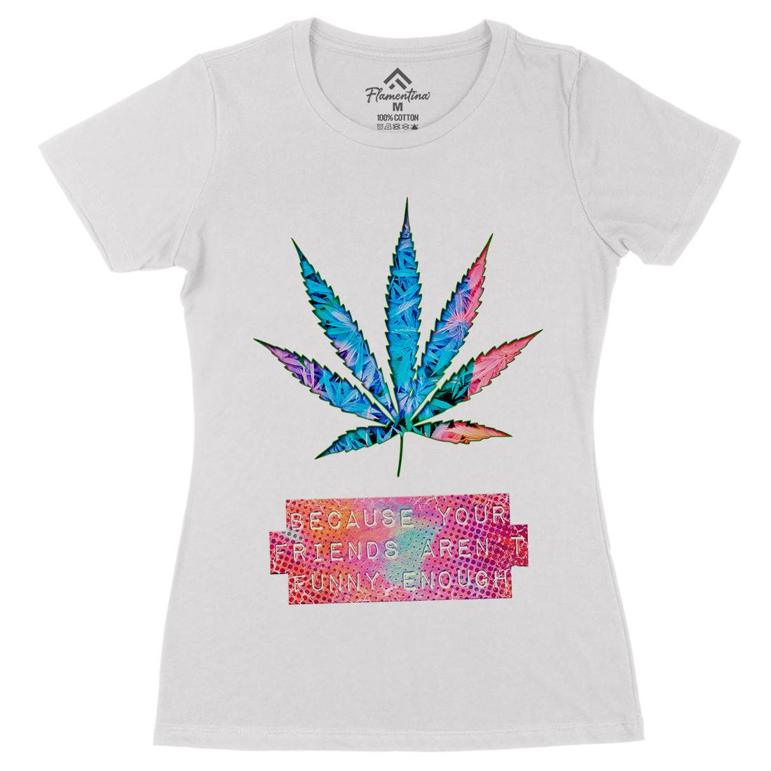 Mj Fact Womens Organic Crew Neck T-Shirt Drugs A879