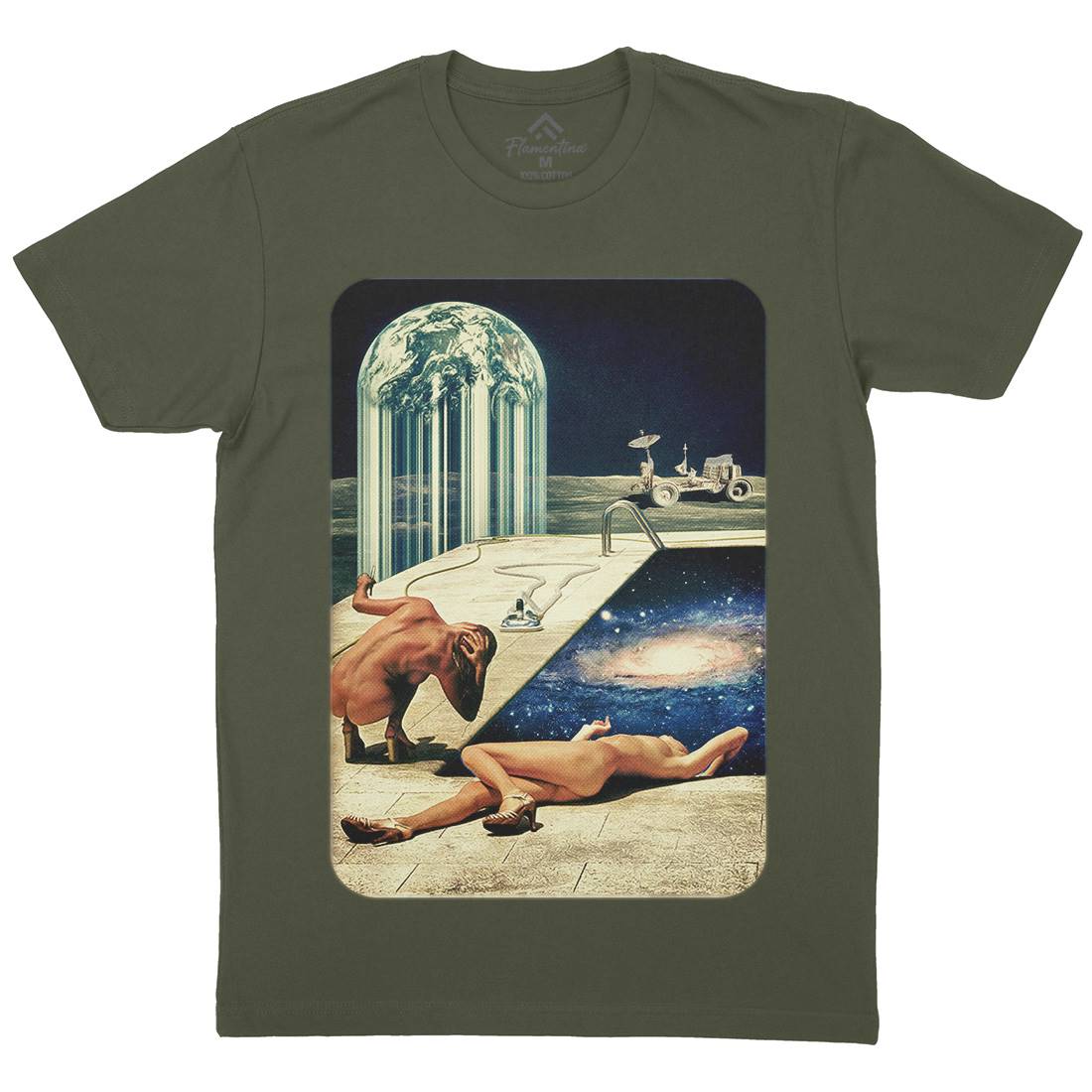 Moon Pool Mens Crew Neck T-Shirt Space A881