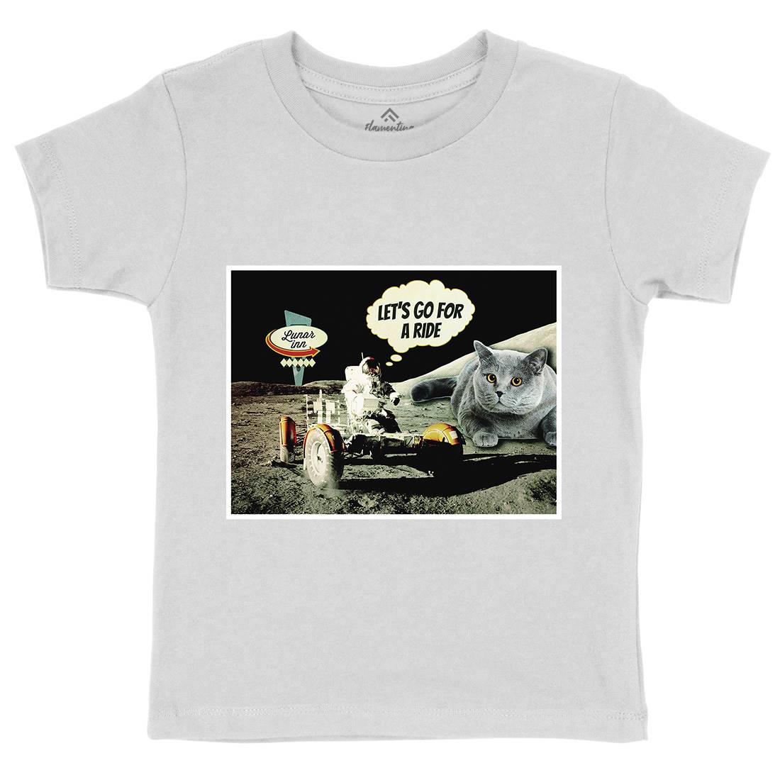 Moon Ride Kids Crew Neck T-Shirt Space A882