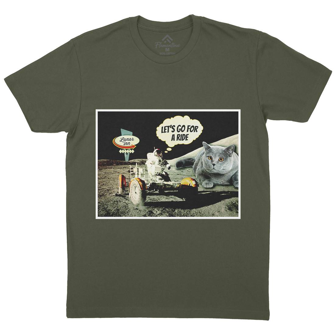 Moon Ride Mens Crew Neck T-Shirt Space A882