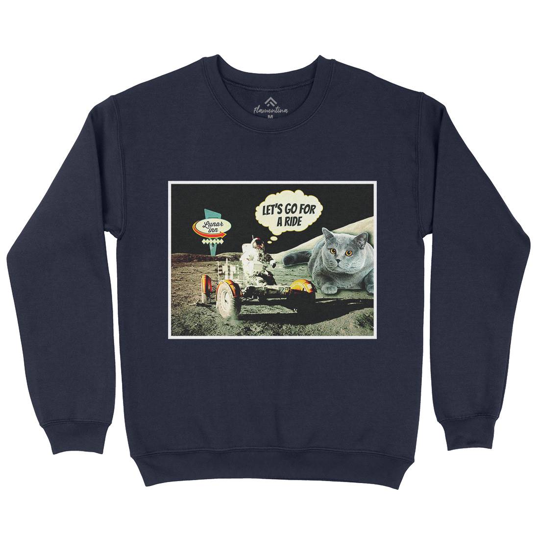 Moon Ride Mens Crew Neck Sweatshirt Space A882