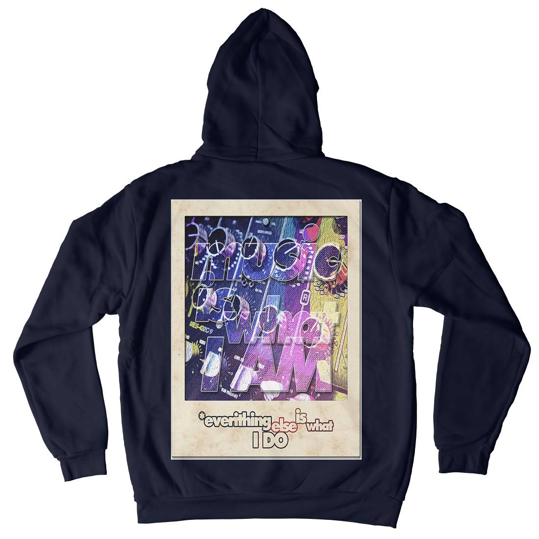 Music Is What I Am Mens Hoodie With Pocket Music A884