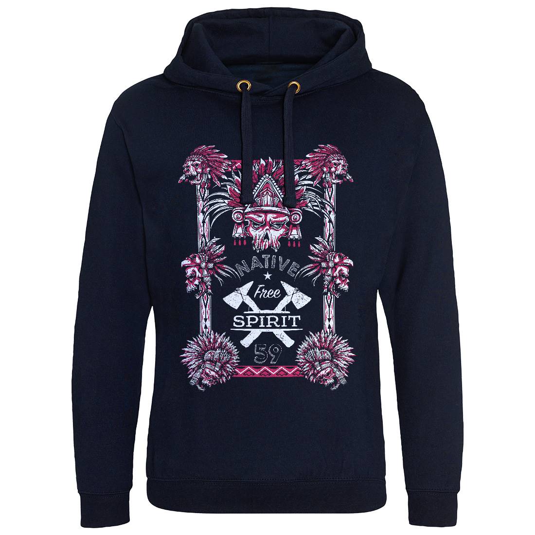 Native Spirit Mens Hoodie Without Pocket American A885