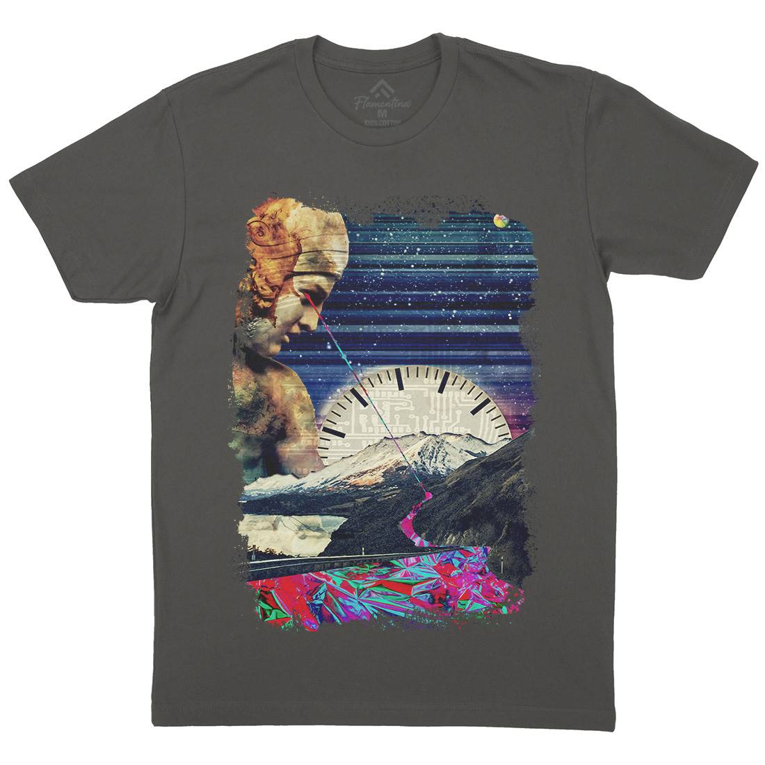 Nephilim Mens Organic Crew Neck T-Shirt Space A886