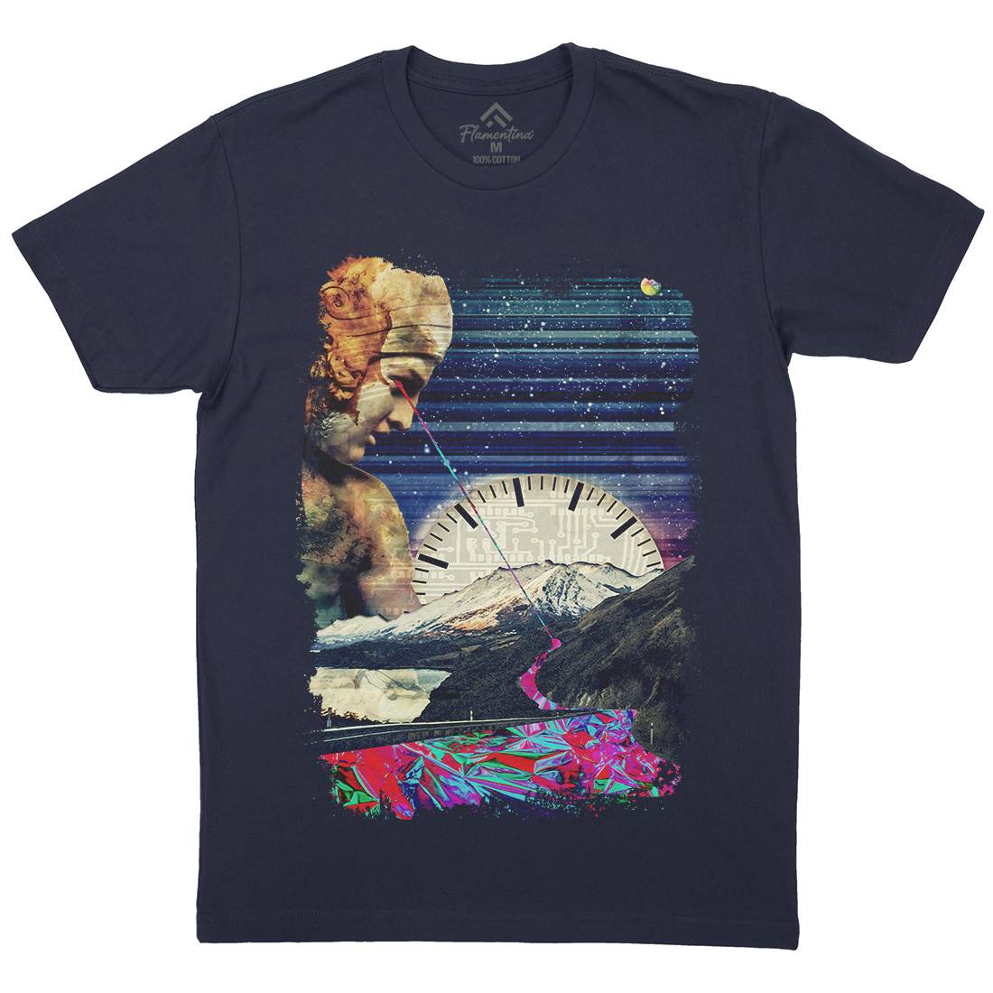 Nephilim Mens Organic Crew Neck T-Shirt Space A886