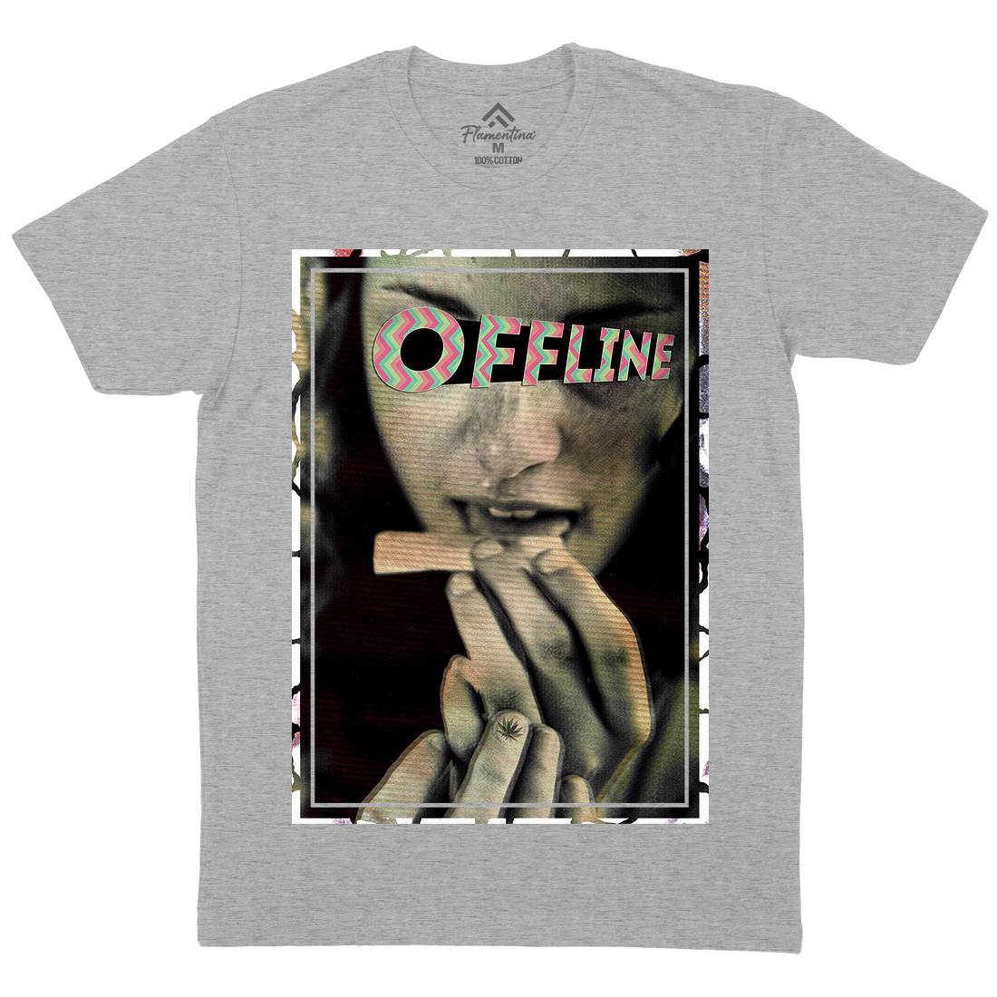 Offline Mens Crew Neck T-Shirt Drugs A890