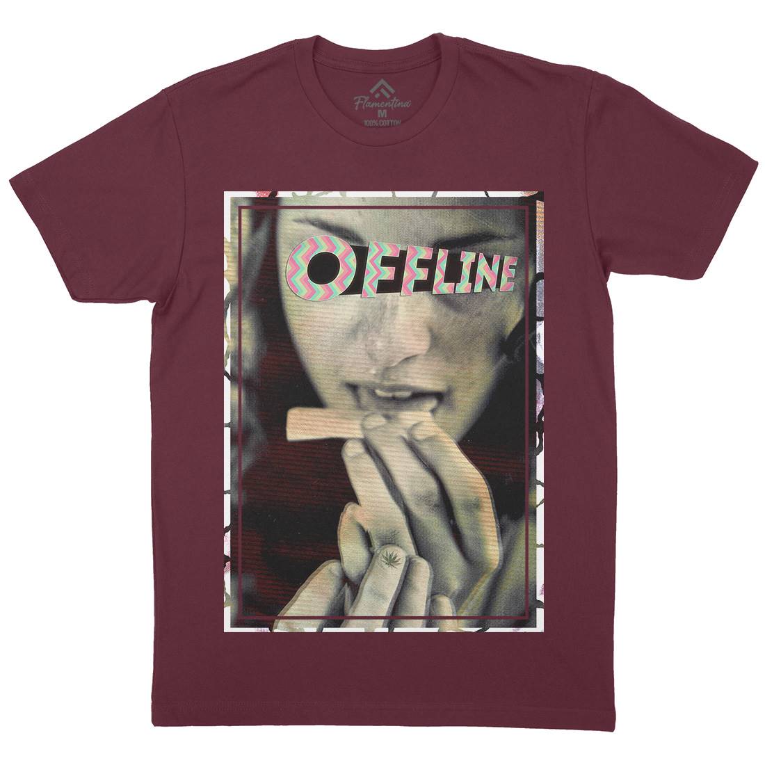 Offline Mens Crew Neck T-Shirt Drugs A890