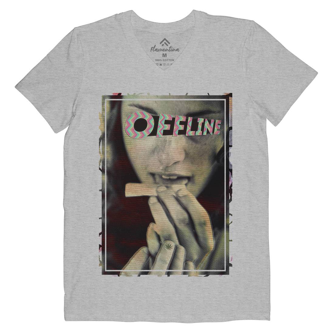 Offline Mens V-Neck T-Shirt Drugs A890