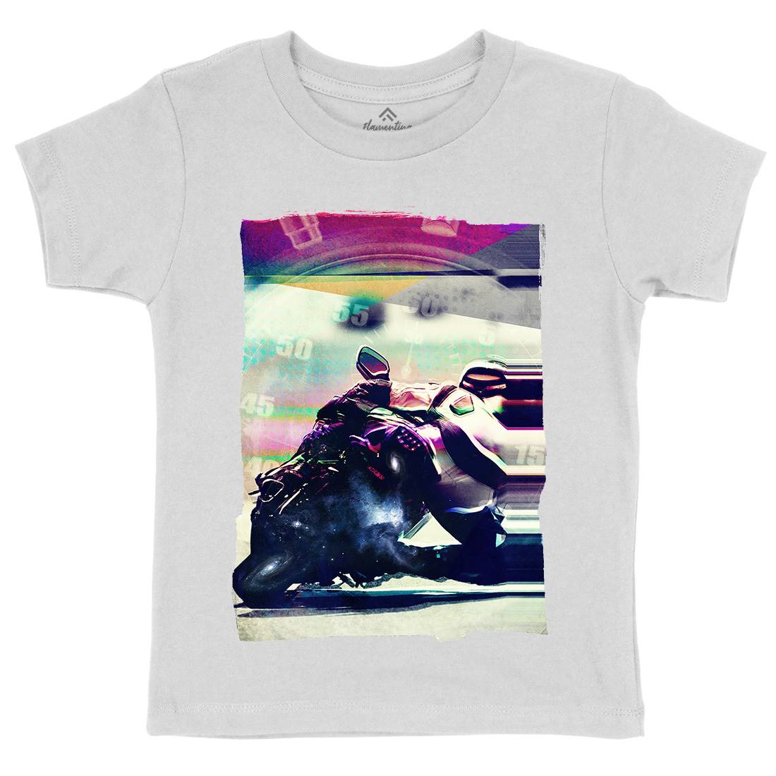 On Time Kids Crew Neck T-Shirt Motorcycles A891