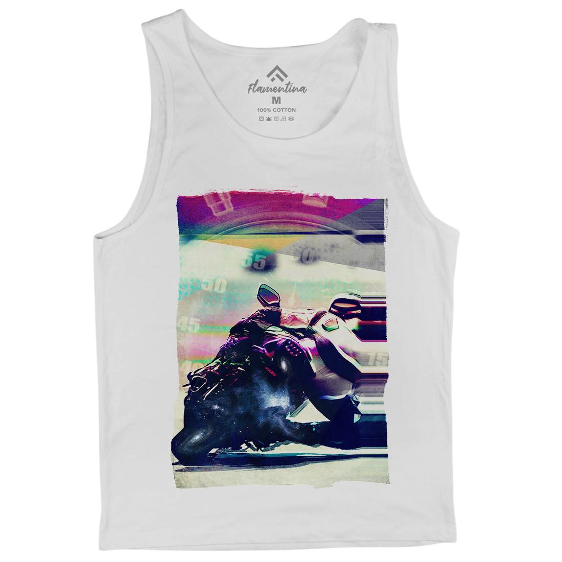 On Time Mens Tank Top Vest Motorcycles A891