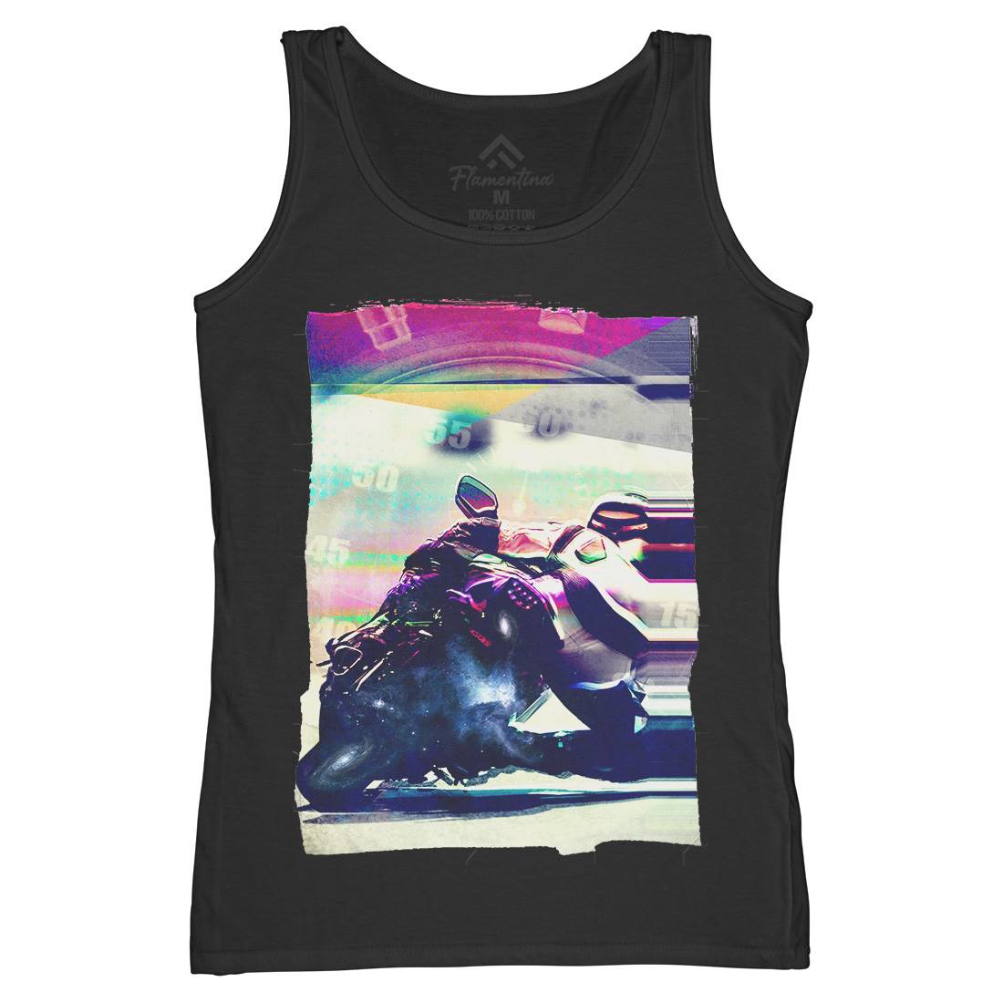 On Time Womens Organic Tank Top Vest Motorcycles A891