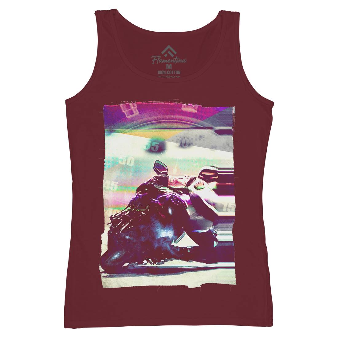 On Time Womens Organic Tank Top Vest Motorcycles A891