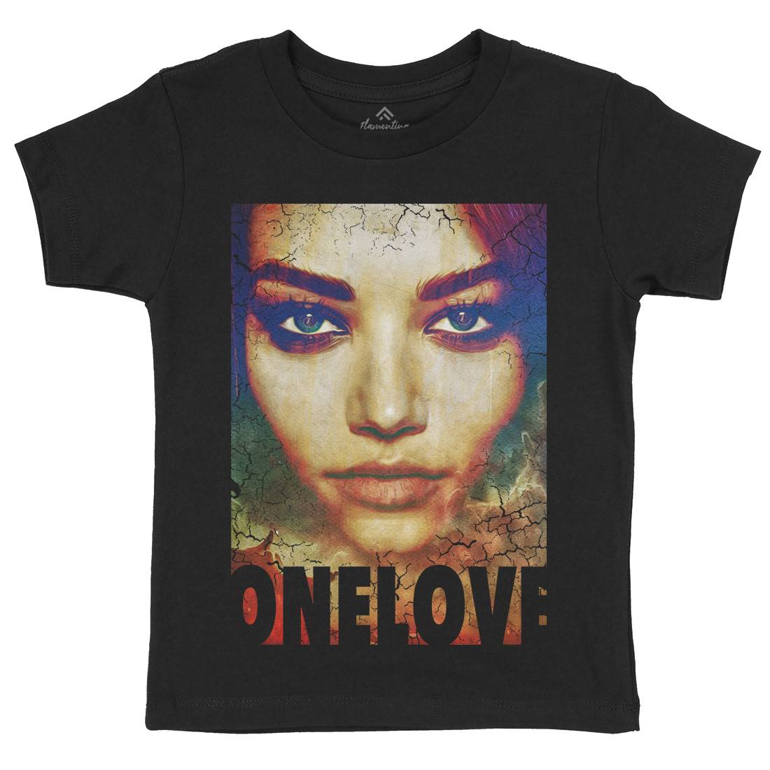 One Love Kids Organic Crew Neck T-Shirt Illuminati A892