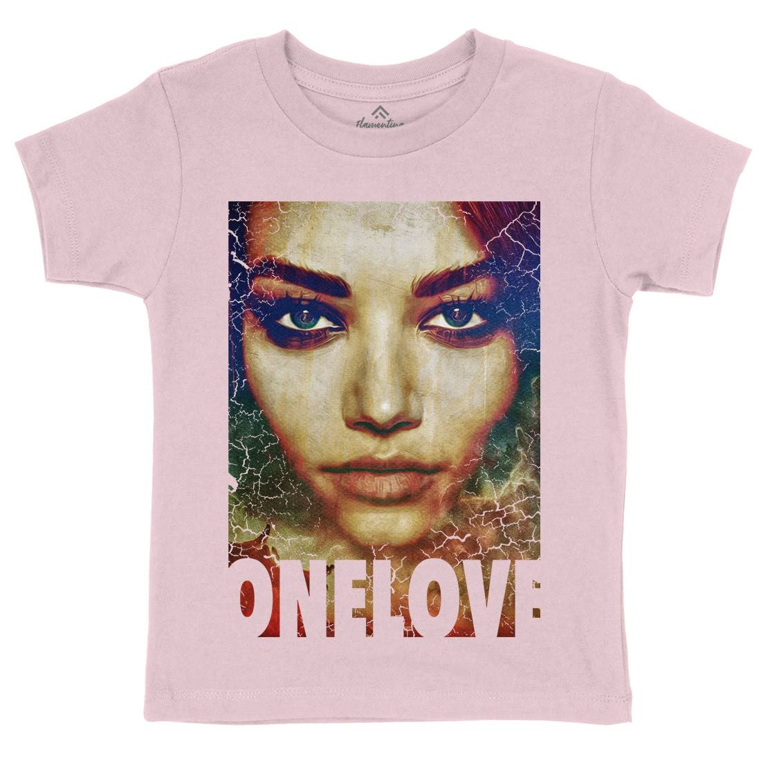 One Love Kids Crew Neck T-Shirt Illuminati A892
