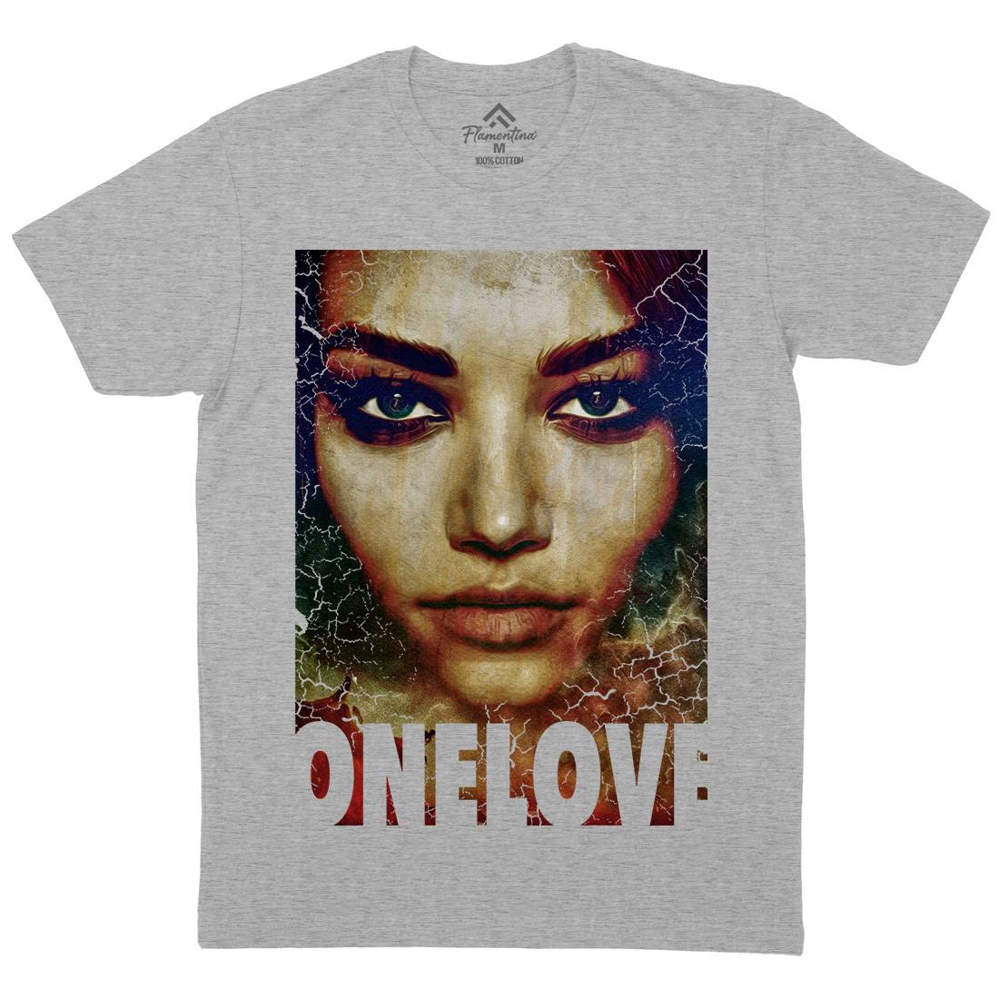 One Love Mens Crew Neck T-Shirt Illuminati A892