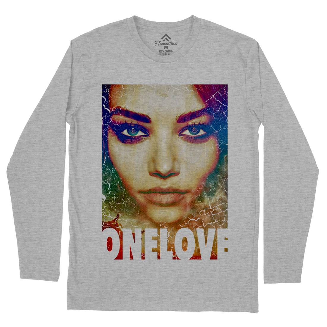 One Love Mens Long Sleeve T-Shirt Illuminati A892
