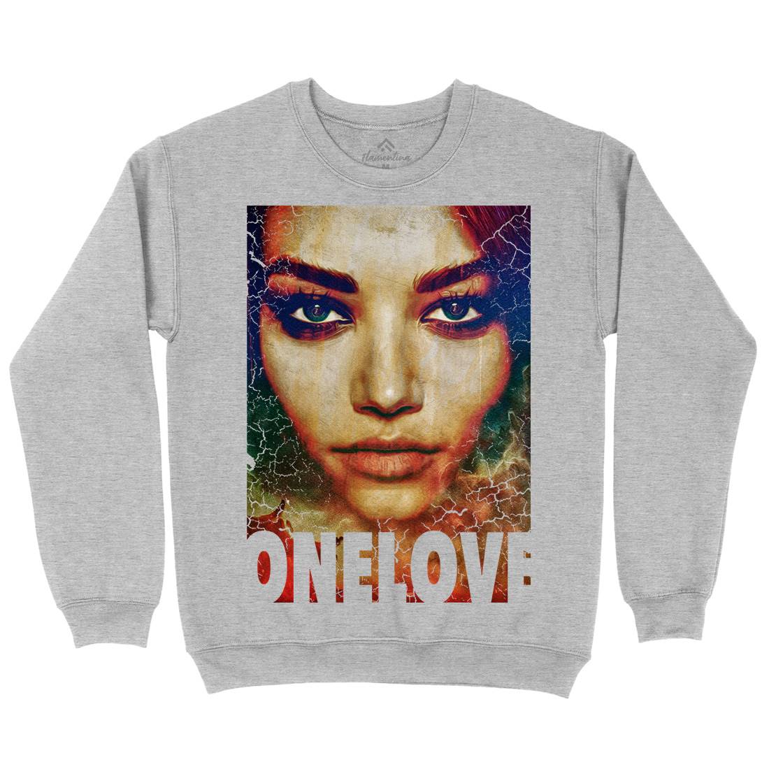 One Love Mens Crew Neck Sweatshirt Illuminati A892
