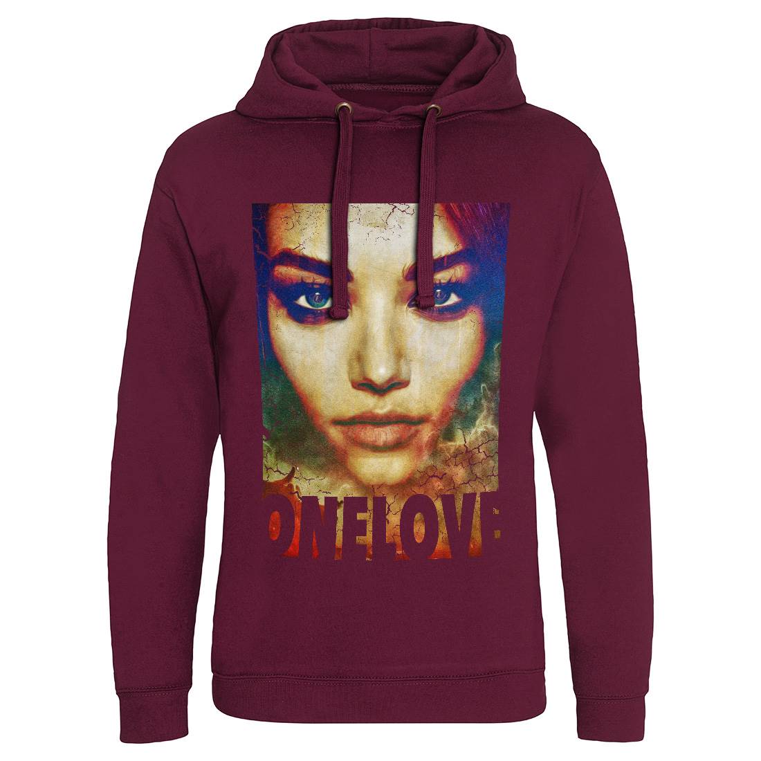 One Love Mens Hoodie Without Pocket Illuminati A892