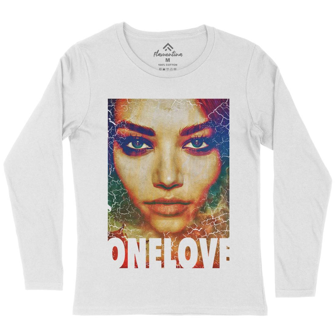 One Love Womens Long Sleeve T-Shirt Illuminati A892